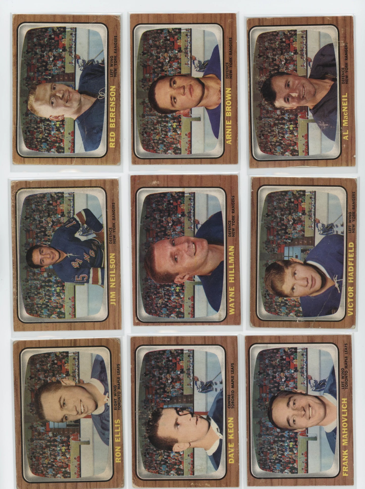 1966-67 Topps Hockey – Set Partiel 99/132 – POOR