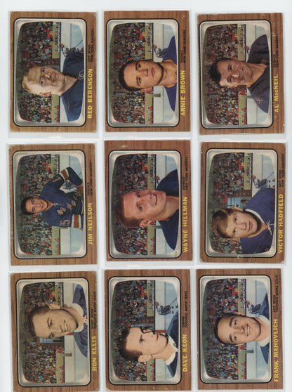1966-67 Topps Hockey – Set Partiel 99/132 – POOR