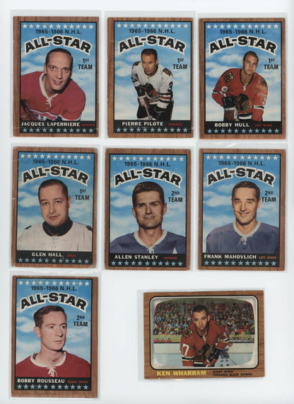1966-67 Topps Hockey – Set Partiel 99/132 – POOR