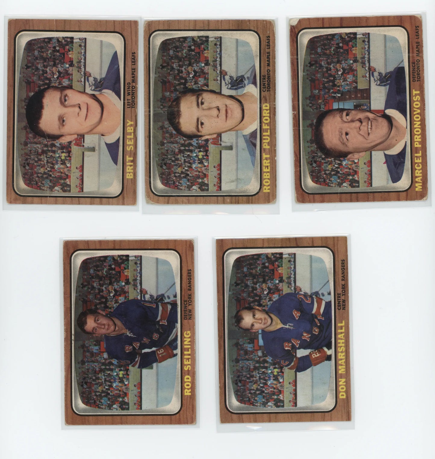 1966-67 Topps Hockey – Set Partiel 99/132 – POOR