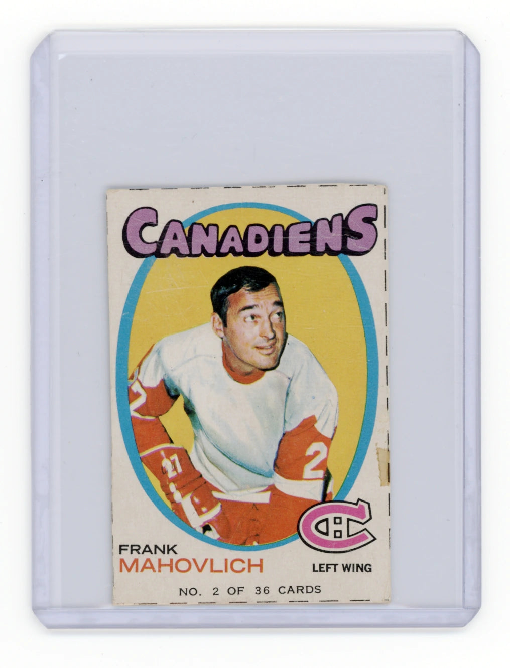 1971-72 O-Pee-Chee Bazooka #2 Frank Mahovlich