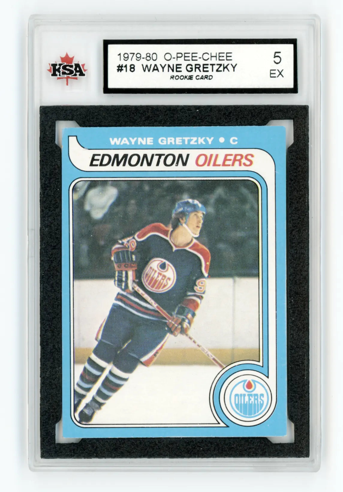 1979-80 O-Pee-Chee #18 Wayne Gretzky Rookie KSA 5 EX