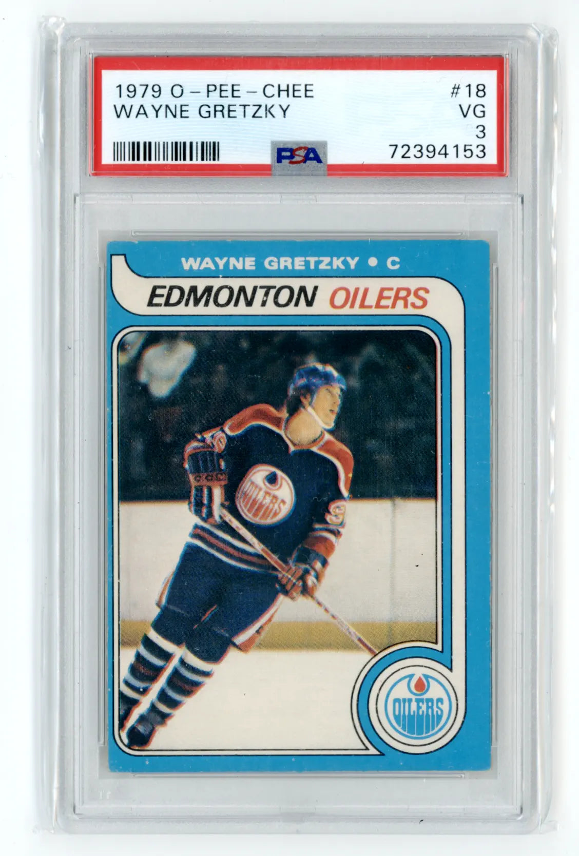 1979-80 O-Pee-Chee #18 Wayne Gretzky PSA 3 VG
