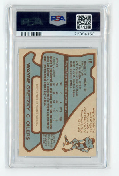 1979-80 O-Pee-Chee #18 Wayne Gretzky PSA 3 VG