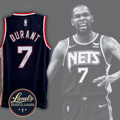Kevin Durant – Jersey City Edition Brooklyn Nets Autographié – Beckett Witnessed